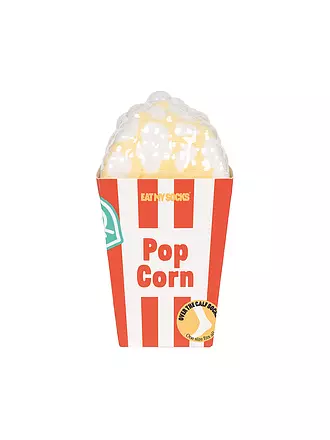 EAT MY SOCKS | Socken 36-45 POP CORN gelbrotweiss | 